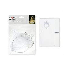 Menyasszonyi party fátyol tiarával 80 cm