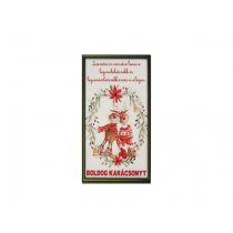 Hűtőmágnes Boldog Karácsonyt! szarvaspár 7,5 cm X 14 cm