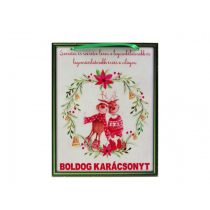 Fatábla Boldog Karácsonyt! szarvaspár 21 cm x 26 cm