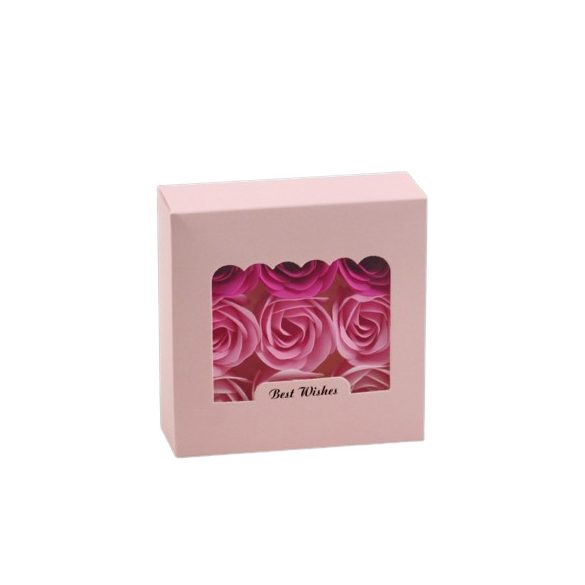 Szappanrózsa 9db 4 cm-es díszdobozban 2 féle