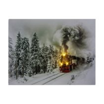 Világító ledes falikép vonat 40 cm x 30 cm