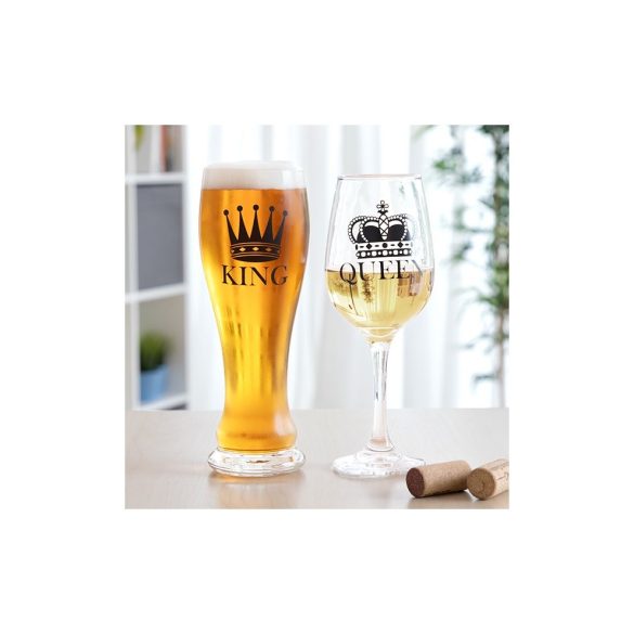 Pohárszett sörös, boros 6 dl + 4,3 dl