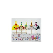 Tortagyertya bohóc állatos 5db