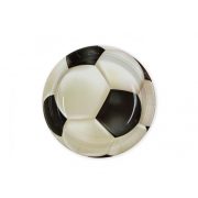 Papír tányér focilabda mintás 23 cm, 6 db/csomag