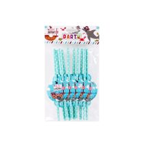 Szívószál kalózos 19,5 cm, 10 db/csomag