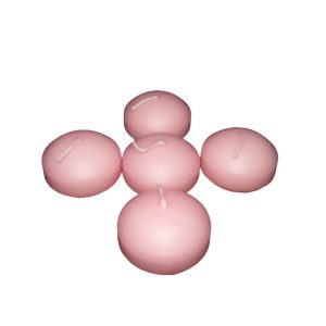 Úszógyertya rózsaszín 5 db/csomag 4,5 cm X 3,3 cm