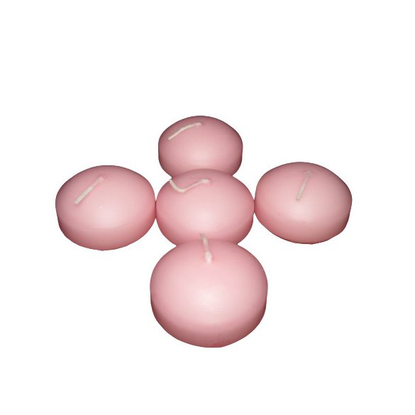 Úszógyertya rózsaszín 5 db/csomag 4,5 cm X 3,3 cm