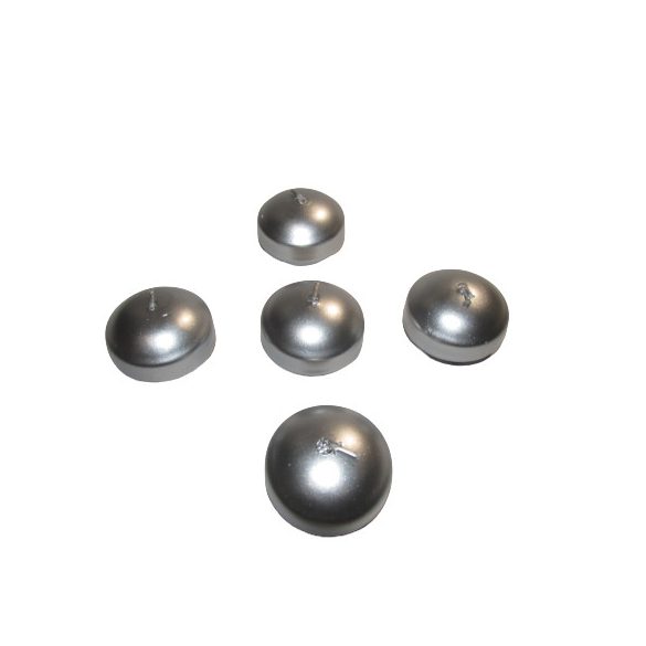 Úszógyertya metál ezüst színű 5 db/csomag 4,5 cm X 3,3 cm