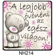 Hűtőmágnes A legjobb óvónéni 7,5 cm X 7,5 cm