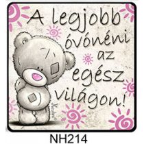 Hűtőmágnes A legjobb óvónéni 7,5 cm X 7,5 cm