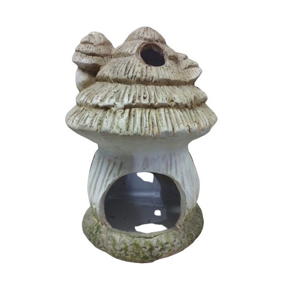 Gyertyatartó kerámia házikó kicsi 15,5 cm x 9,5 cm