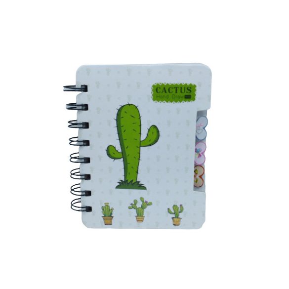 Kaktuszos notesz 12 cm X 9,5 cm