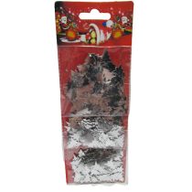 Karácsonyi konfetti ezüst fenyőfa