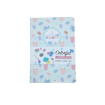 Macaronos tervező notesz A5, 19 cm X 13 cm X 1,5 cm