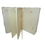 Macaronos tervező notesz A5, 19 cm X 13 cm X 1,5 cm