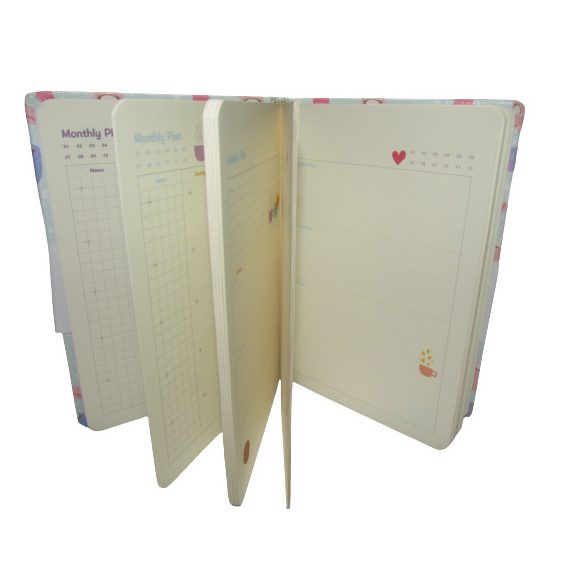 Macaronos tervező notesz A5, 19 cm X 13 cm X 1,5 cm