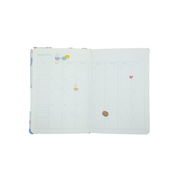 Macaronos tervező notesz A5, 19 cm X 13 cm X 1,5 cm