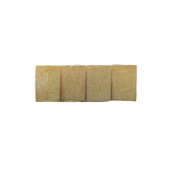 Gyertya rusztikus hasáb arany színű metál 5x3,5 cm 4db/cs