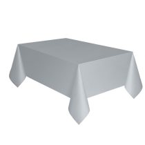 Asztelterítő műnyag ezüst színű 137 cm X 274 cm
