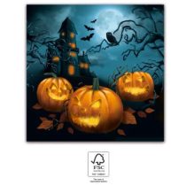 Szalvéta Halloween tökök 33x33 cm  20 db/cs
