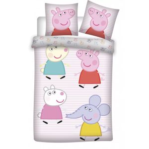 Peppa malac Little Friends Gyerek ágyneműhuzat 100x135 cm, 40x60 cm