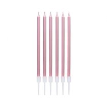 Tortagyertya rose gold színű 10 cm, 6 db/csomag