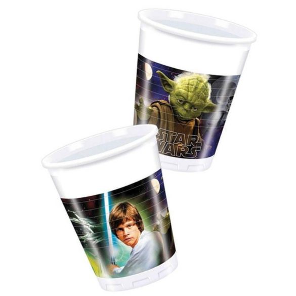 Műanyag pohár Star Wars Heroes 8 db-os 200 ml