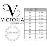 Victoria karkötő ezüst-rózsaszín színű, rozsdamentes acél, 21 cm