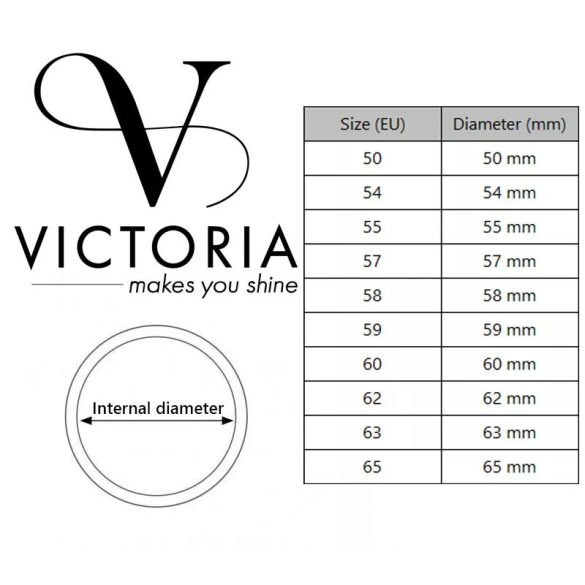 Victoria karkötő ezüst-rózsaszín színű, rozsdamentes acél, 21 cm