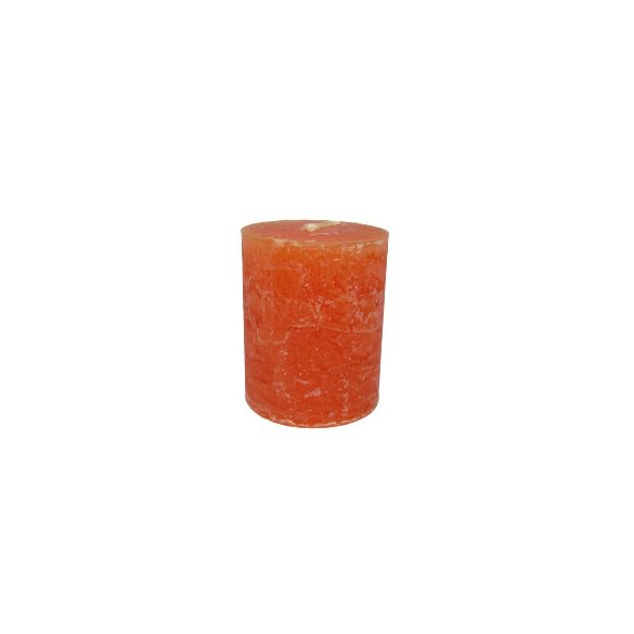 Gyertya rusztikus adventi narancs színű 4 cm X 5 cm, 4db/csomag