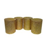 Gyertya rusztikus adventi arany színű 4 cm X 5 cm, 4db/csomag