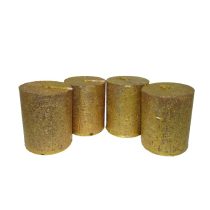   Gyertya rusztikus adventi arany színű 4 cm X 5 cm, 4db/csomag