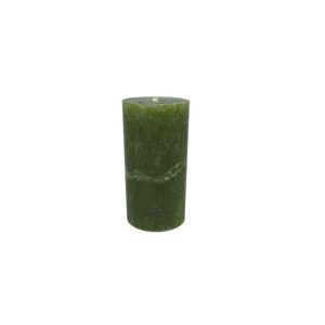 Gyertya rusztikus adventi oliva zöld színű 4 cm X 8 cm, 4db/csomag