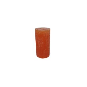Gyertya rusztikus adventi narancs színű 4 cm X 8 cm, 4db/csomag