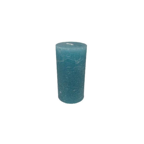 Gyertya rusztikus adventi türkizkék színű 4 cm X 8 cm, 4db/csomag