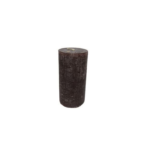 Gyertya rusztikus adventi barna színű 4 cm X 8 cm, 4db/csomag