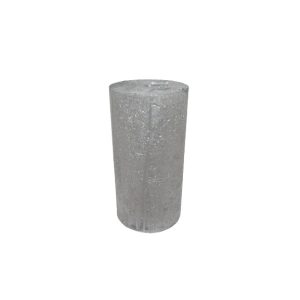Gyertya rusztikus adventi ezüst színű 4 cm X 8 cm, 4db/csomag