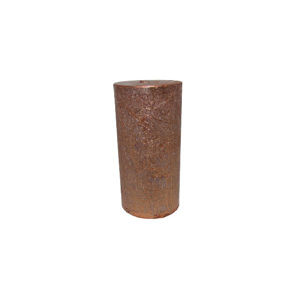 Gyertya rusztikus adventi bronz színű 4 cm X 8 cm, 4db/csomag