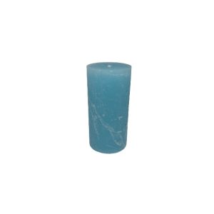 Gyertya rusztikus adventi türkiz színű 5 cm X 10 cm, 4db/csomag