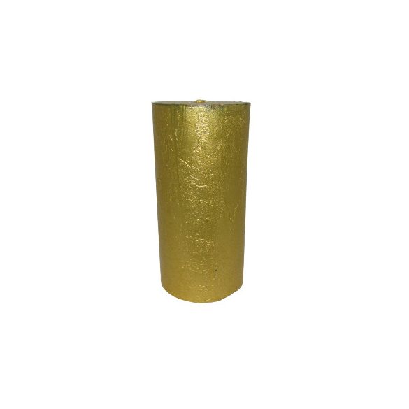 Gyertya rusztikus adventi arany színű 5 cm X 10 cm, 4db/csomag
