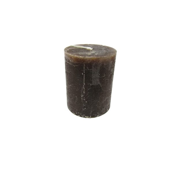 Gyertya rusztikus adventi barna színű 5 cm X 6 cm, 4db/csomag