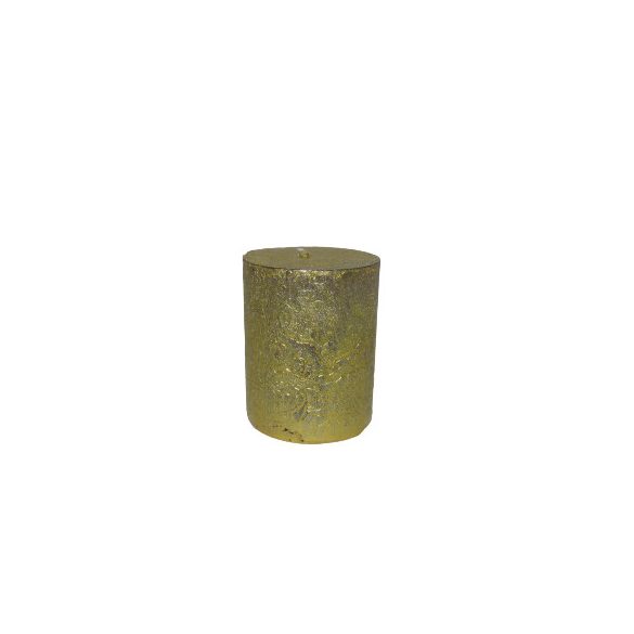 Gyertya rusztikus adventi arany színű 5 cm X 6 cm, 4db/csomag