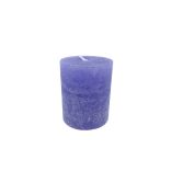 Gyertya rusztikus adventi lila színű 6 cm X 7 cm, 4db/csomag