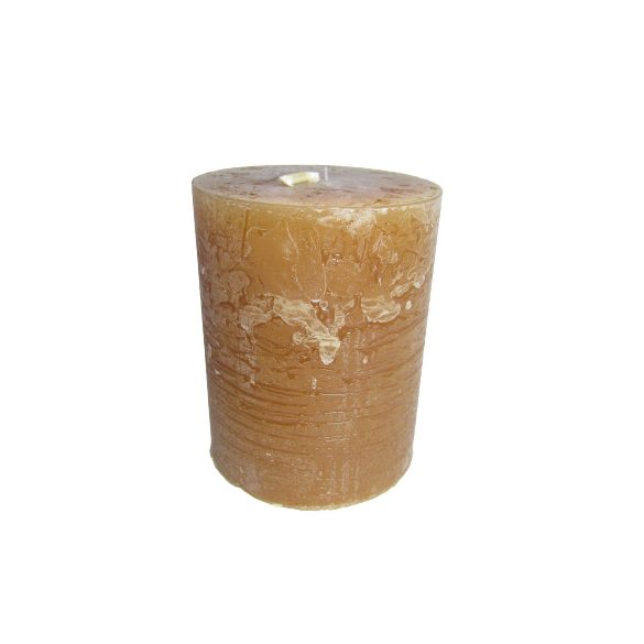 Gyertya rusztikus adventi méz színű 6 cm X 7 cm, 4db/csomag