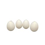 Gyertya tojás alakú selyemfényű 6 cm x 4,5 cm, 4 db/csomag