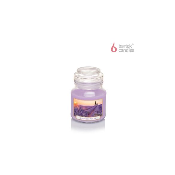 Illatgyertya üvegben tetővel levendula illatú 130 g