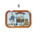 Húsvéti fémtálca többféle 34 cm X 23 cm