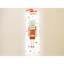 Ajándék italos tasak diótörő glitteres 36 cm X 12 cm