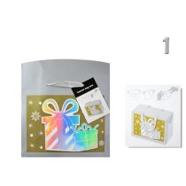   Ajándéktasak/díszdoboz karácsonyi többféle, 18 x 12 x 9 cm