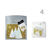 Ajándéktasak/díszdoboz karácsonyi többféle, 18 x 12 x 9 cm